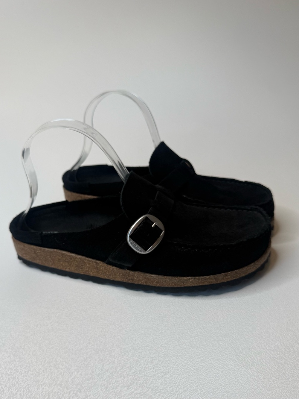 Birkenstock Buckley Clog Black Suede Size 39 EU / 8-8.5 US - Picture 3 of 8